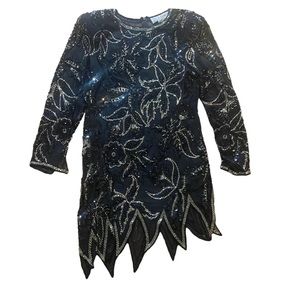 374 AJ Bari sheer top L